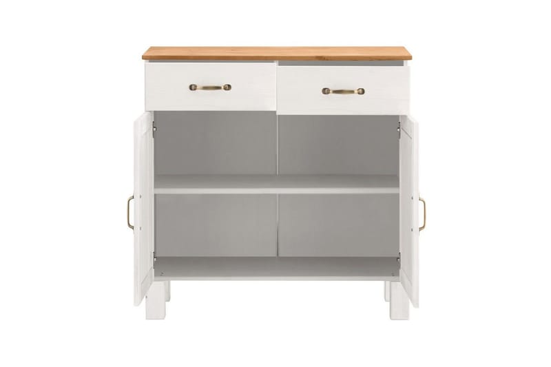 Skænk Alby 85x38x85 cm, Hvid/Honning - 85x38x85 cm, Hvid/Honning - Opbevaring - Opbevaringsmøbler - Skænke & sideboards