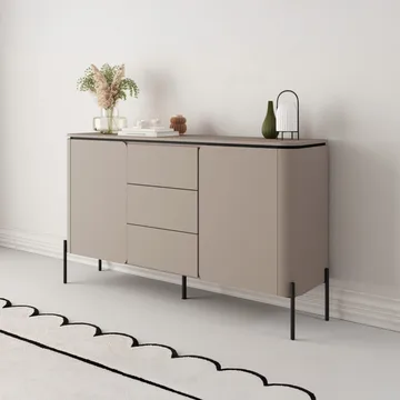 Skænk Bello 2 døre med 3 skuffer - Opbevaring - Opbevaringsmøbler - Skænke & sideboards
