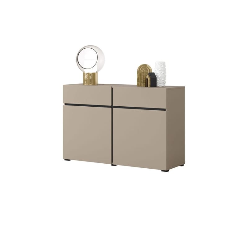 Skænk Cross 2 Døre med 2 Skuffer - Congo - Sort - Opbevaring - Opbevaringsmøbler - Skænke & sideboards