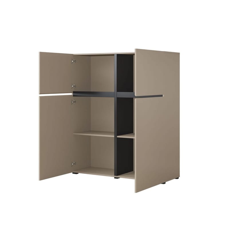 Skænk Cross 4 Døre - Congo - Sort - Opbevaring - Opbevaringsmøbler - Skænke & sideboards