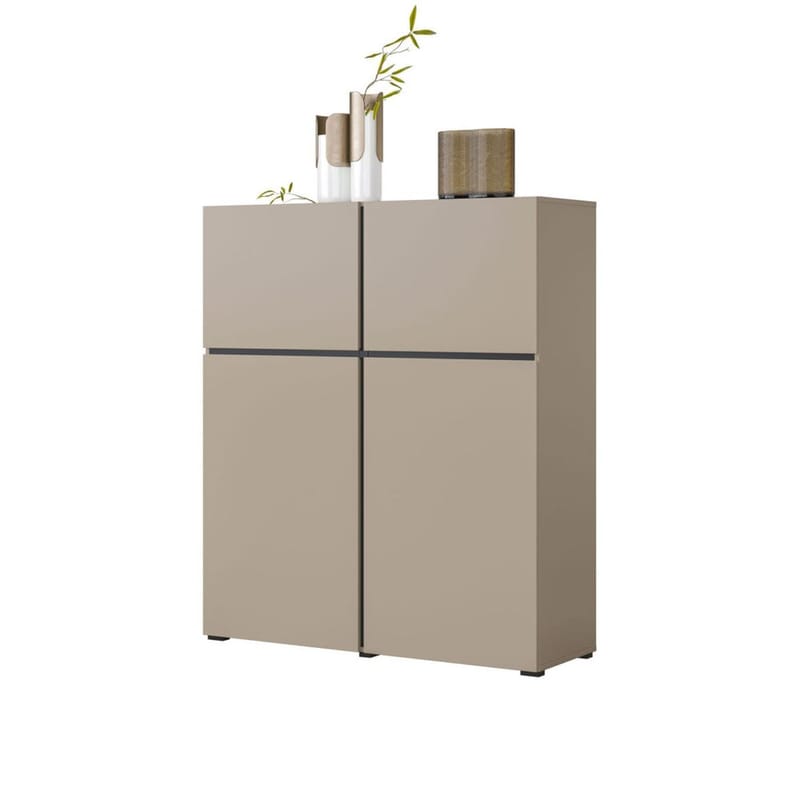 Skænk Cross 4 Døre - Congo - Sort - Opbevaring - Opbevaringsmøbler - Skænke & sideboards