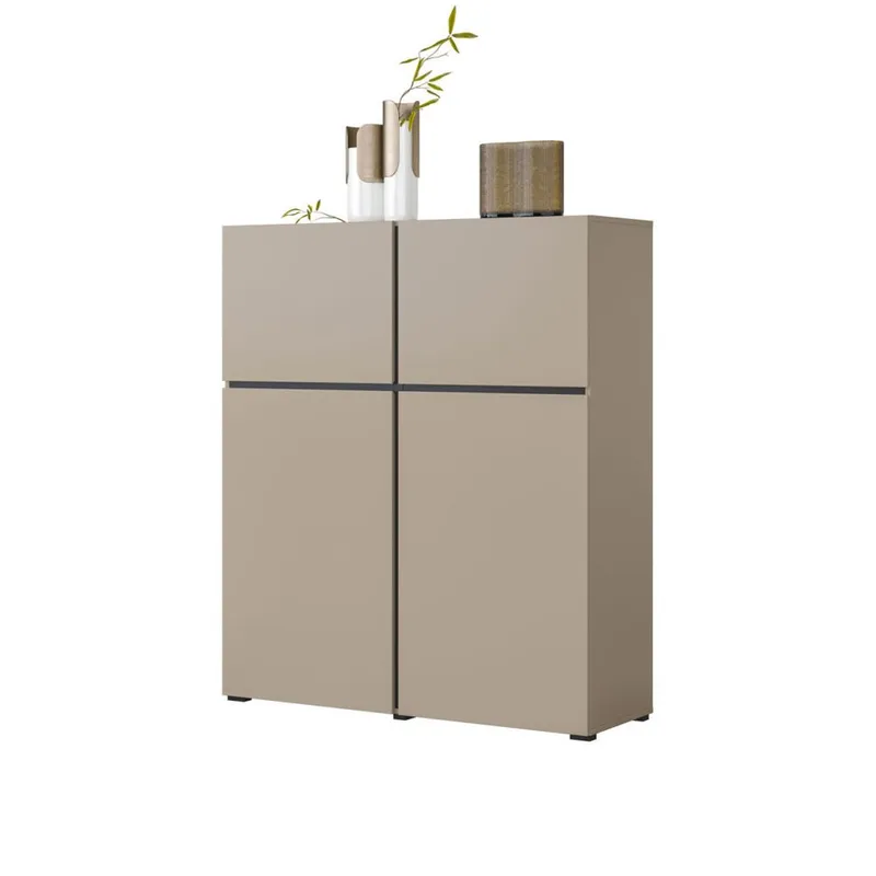 Skænk Cross 4 Døre - Congo - Sort - Opbevaring - Opbevaringsmøbler - Skænke & sideboards