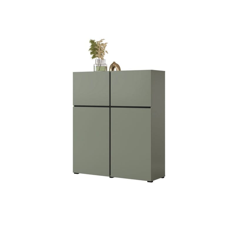Skænk Cross 4 Døre - Grøn - Sort - Opbevaring - Opbevaringsmøbler - Skænke & sideboards