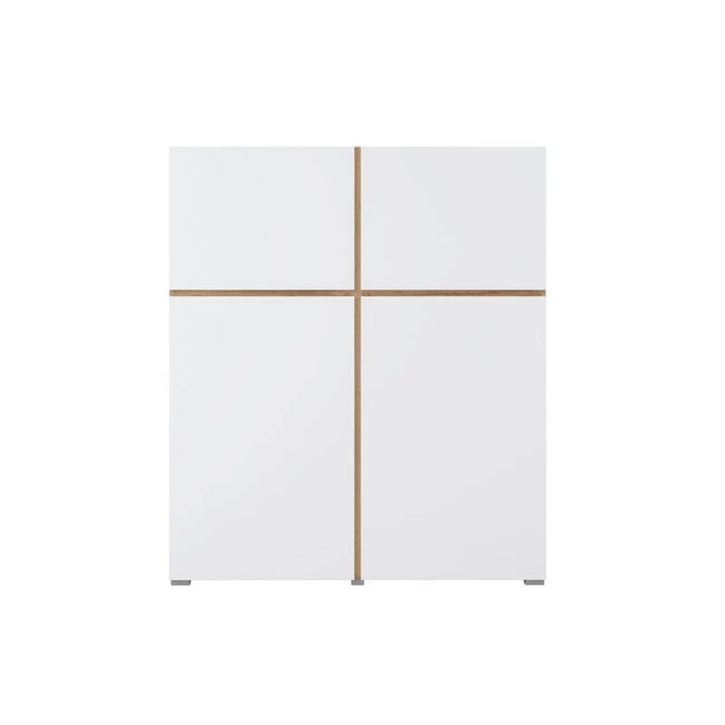 Skænk Cross 4 Døre - Hvid - Opbevaring - Opbevaringsmøbler - Skænke & sideboards