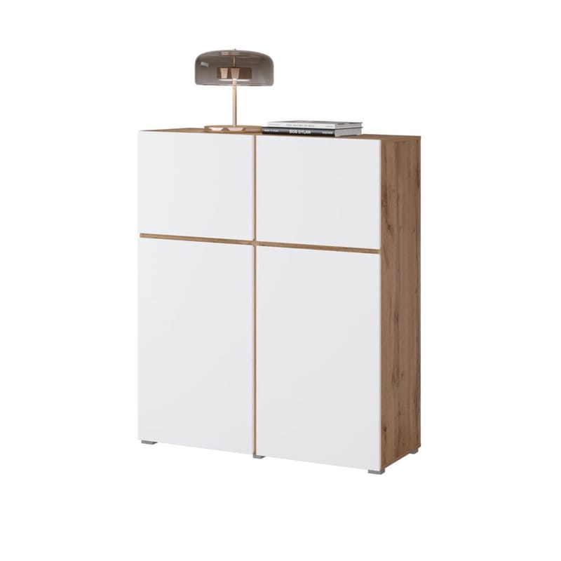 Skænk Cross 4 Døre - Hvid - Opbevaring - Opbevaringsmøbler - Skænke & sideboards