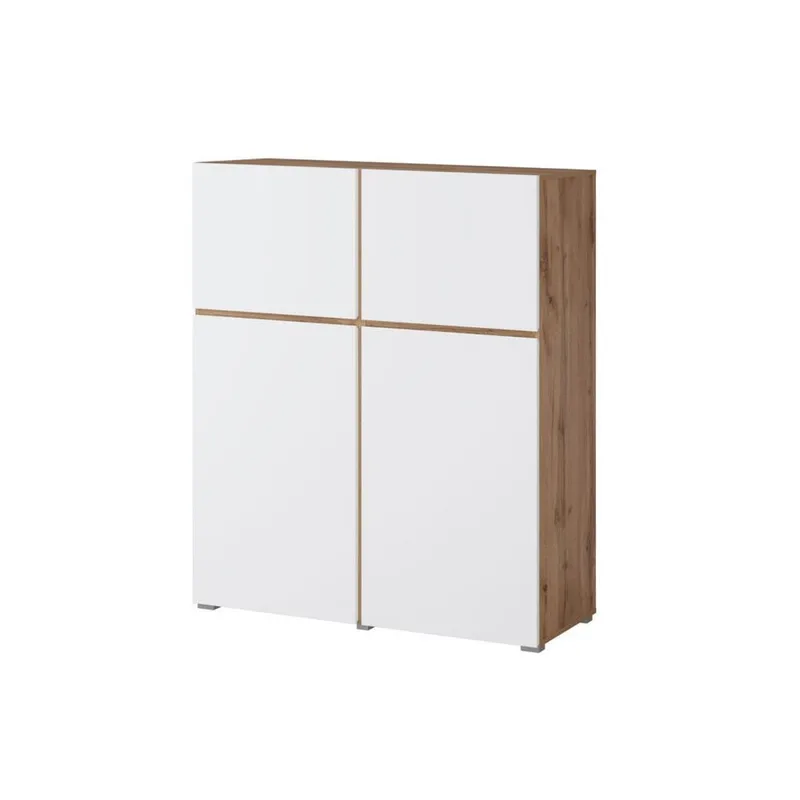 Skænk Cross 4 Døre, Hvid