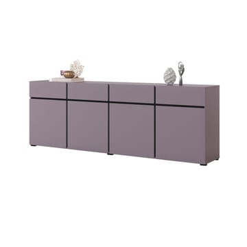 Skænk Cross 4 døre med 4 skuffer - Blomme - Sort Onyx - Opbevaring - Opbevaringsmøbler - Skænke & sideboards
