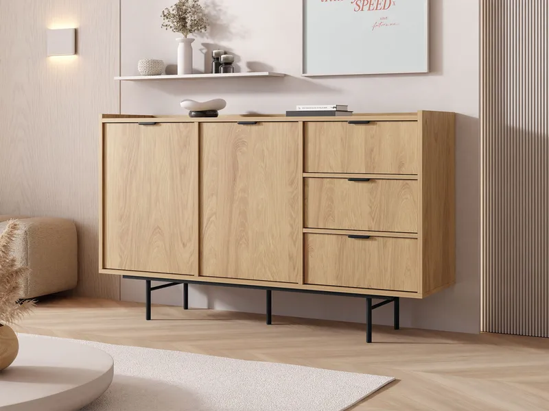 skænk Edison Hickory-eg - Hickory-eg - Opbevaring - Opbevaringsmøbler - Skænke & sideboards