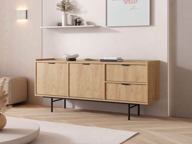 skænk Edison Hickory-eg - Hickory-eg - Opbevaring - Opbevaringsmøbler - Skænke & sideboards