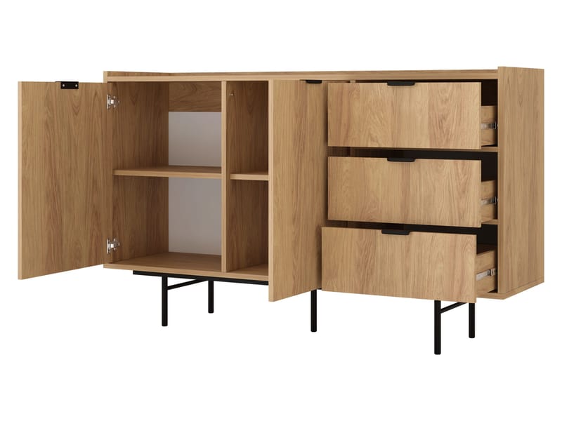 skænk Edison Hickory-eg - Hickory-eg - Opbevaring - Opbevaringsmøbler - Skænke & sideboards