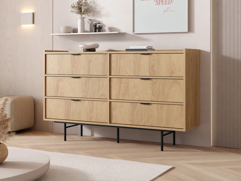 skænk Edison Hickory-eg - Hickory-eg - Opbevaring - Opbevaringsmøbler - Kommode