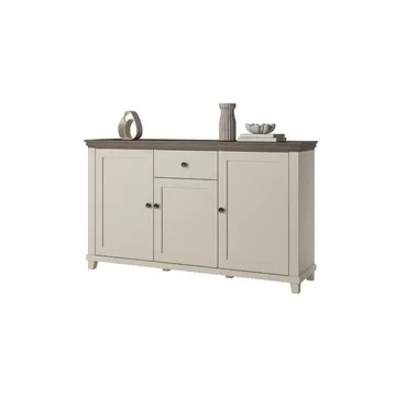 Skænk Evora 3 Døre 1 Skuffe - Lys Beige - Opbevaring - Opbevaringsmøbler - Skænke & sideboards