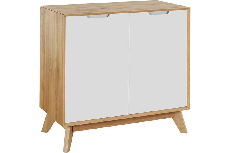 Skænk Ezra 80x40x75 cm, Wotan Eg/Hvid, 80x40x75 cm, Wotan Eg/Hvid