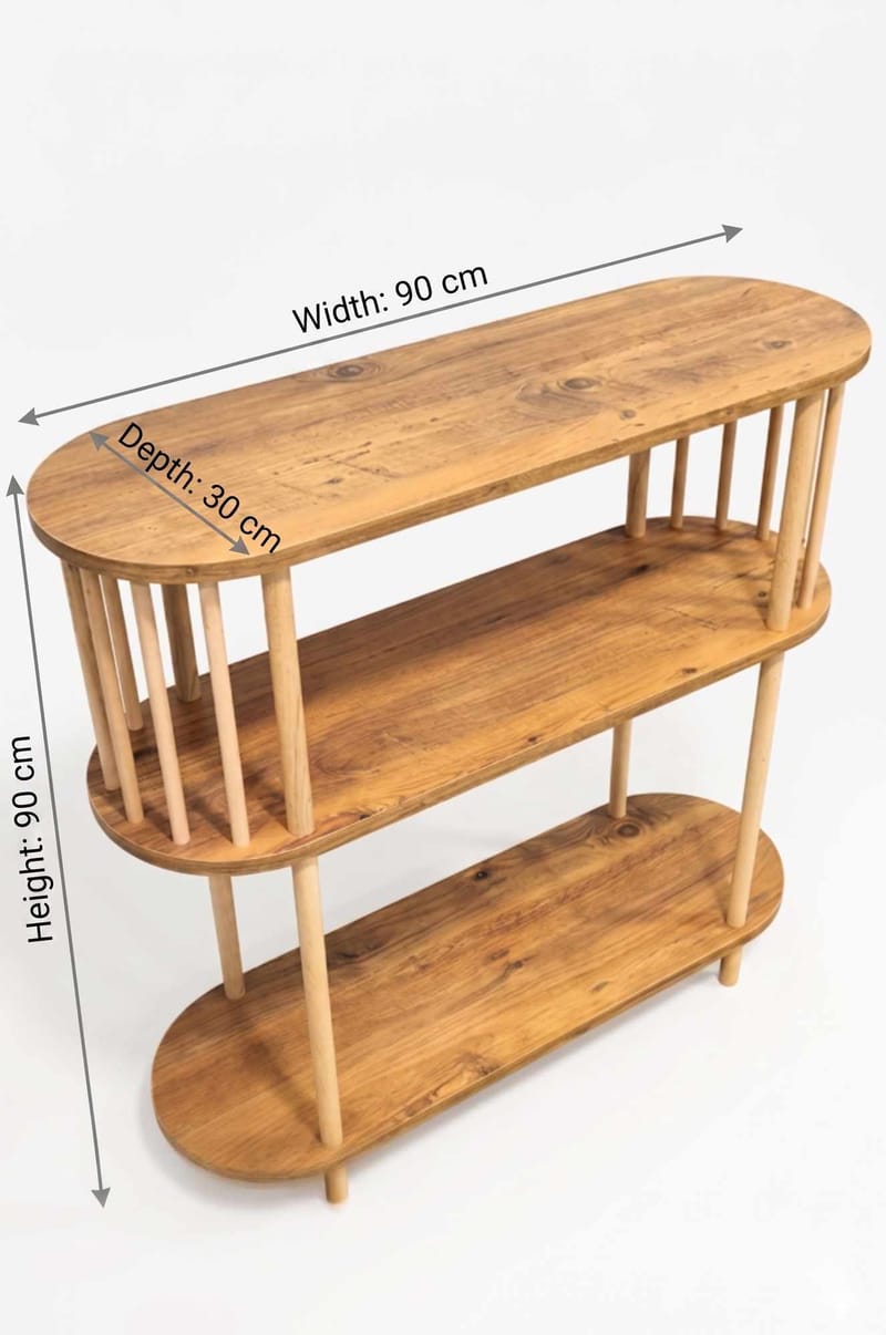 Skænk Hanah Home Peka Slim (90 x 90 x 30 cm) Fyrretræ - Fyrretræ - Opbevaring - Opbevaringsmøbler - Skænke & sideboards
