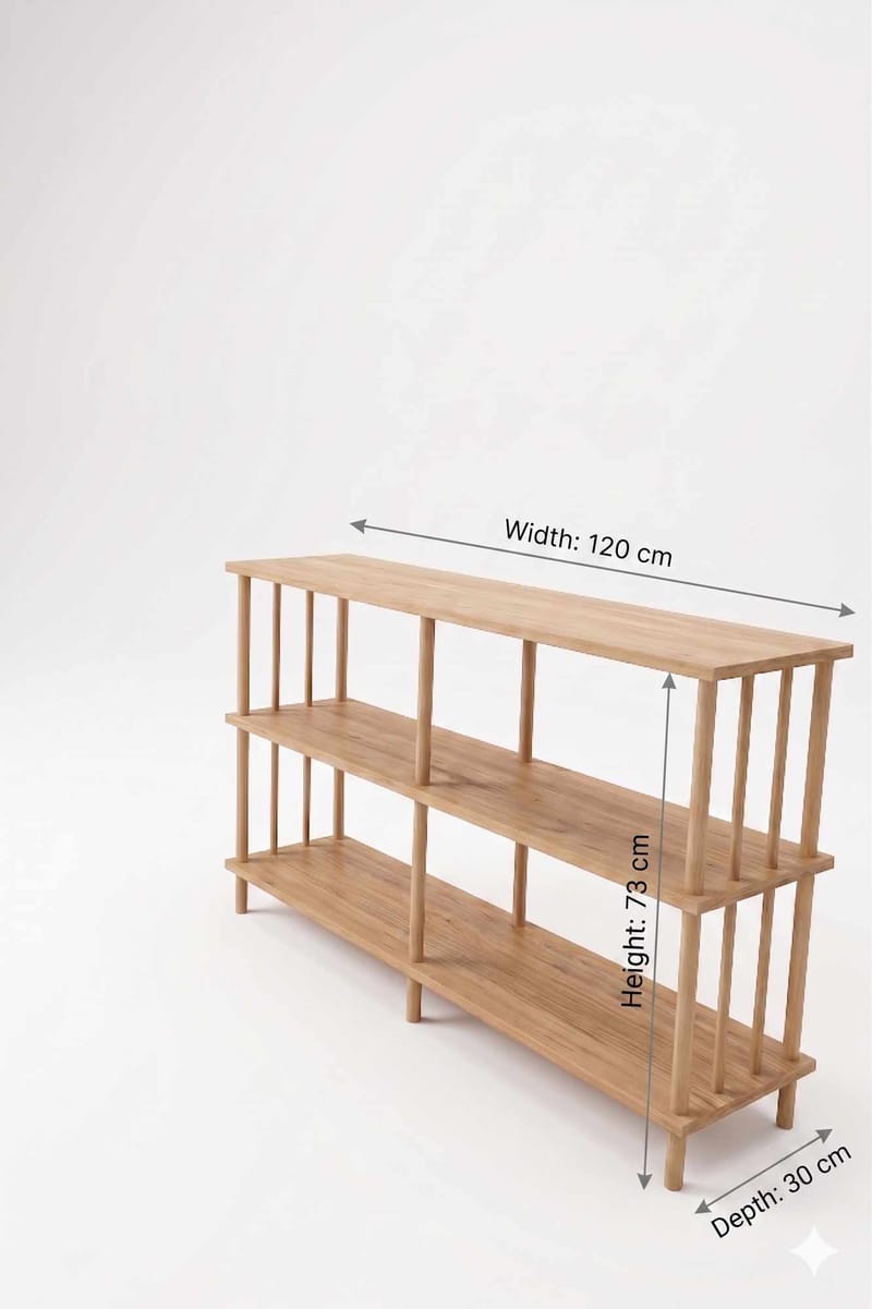 Skænk Hanah Home Peka Wide (120 x 73 x 30 cm) Fyrretræ - Fyrretræ - Opbevaring - Opbevaringsmøbler - Skænke & sideboards