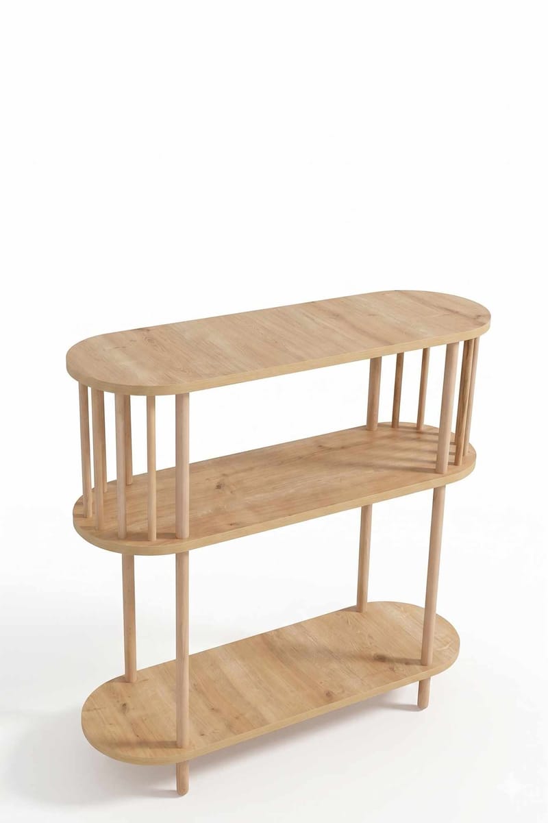 Skænk Hanah Home Peka Slim (90 x 90 x 30 cm) Sapphire Oak, Sapphire Oak