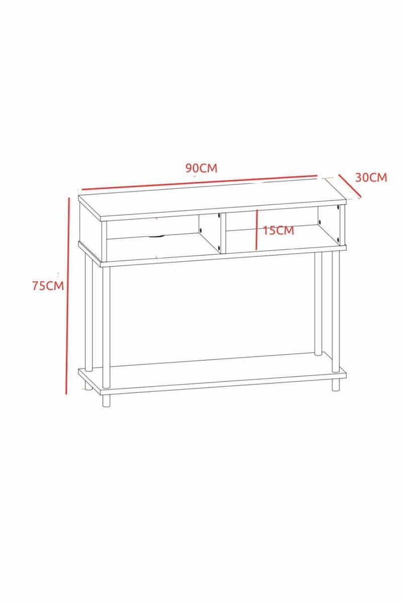 Skænk Hanah Home Peka Sideboard (90 x 75 x 30 cm) Fyrretræ - Fyrretræ - Opbevaring - Opbevaringsmøbler - Skænke & sideboards