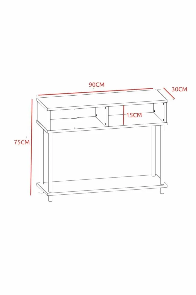 Skænk Hanah Home Peka Sideboard (90 x 75 x 30 cm) Sapphire Oak - Sapphire Oak - Opbevaring - Opbevaringsmøbler - Skænke & sideboards