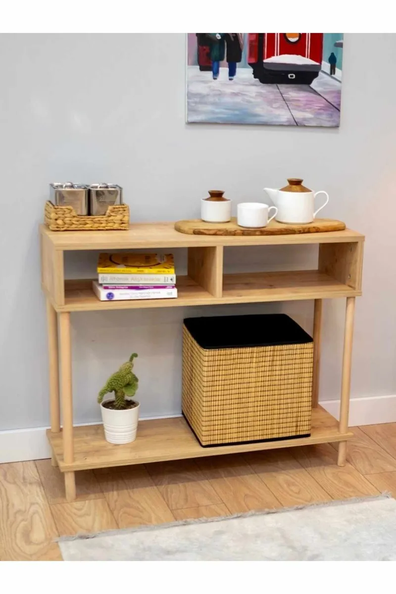 Skænk Hanah Home Peka Sideboard (90 x 75 x 30 cm) Sapphire Oak - Sapphire Oak - Opbevaring - Opbevaringsmøbler - Skænke & sideboards