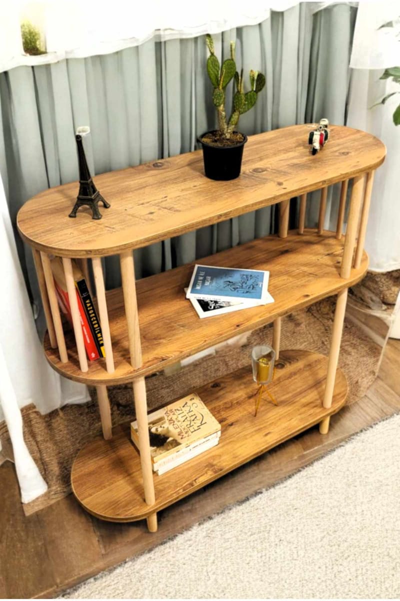 Skænk Hanah Home Peka Slim (90 x 90 x 30 cm) Fyrretræ - Fyrretræ - Opbevaring - Opbevaringsmøbler - Skænke & sideboards