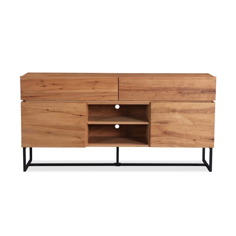 Skænk HOME4YOU Byron 160x41x80 cm Eg - eg - Opbevaring - Opbevaringsmøbler - Skænke & sideboards