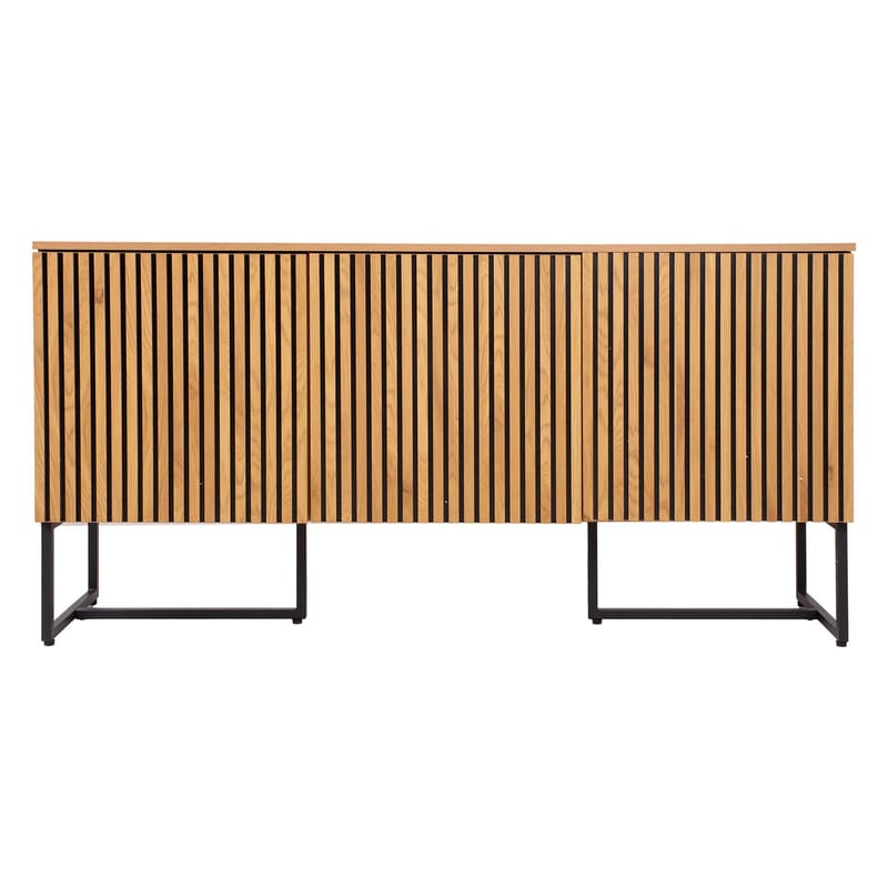 Skænk HOME4YOU Hampton 160x40x80 cm melamin med egebark - egetræsbark - Opbevaring - Opbevaringsmøbler - Skænke & sideboards