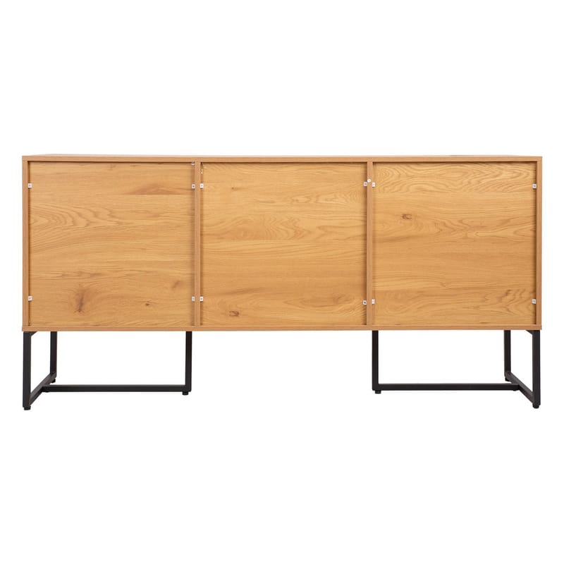 Skænk HOME4YOU Hampton 160x40x80 cm melamin med egebark - egetræsbark - Opbevaring - Opbevaringsmøbler - Skænke & sideboards