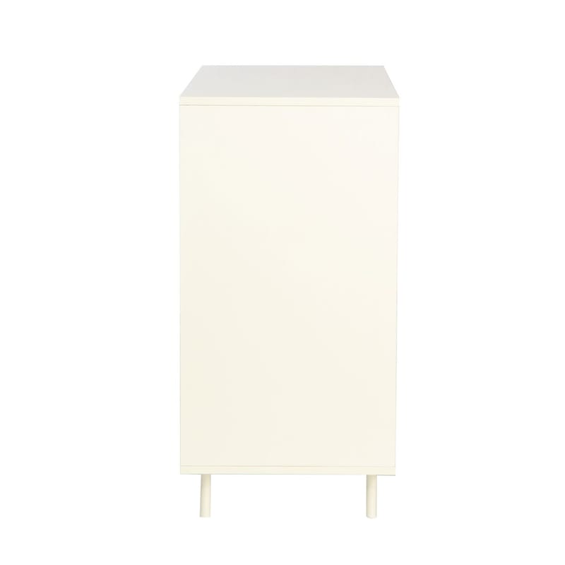 Skænk HOME4YOU Herta 80x40x80 cm - hvid/lyst træ - Opbevaring - Opbevaringsmøbler - Skænke & sideboards