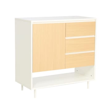Skænk HOME4YOU Herta 80x40x80 cm - hvid/lyst træ - Opbevaring - Opbevaringsmøbler - Skænke & sideboards