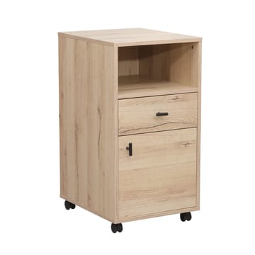 Skænk HOME4YOU Lester 40x48x76 cm Melamin - lyst træ - Opbevaring - Opbevaringsmøbler - Kommode - Arkivskabe