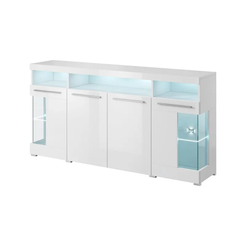 Skænk Indien 4 døre, Hvid