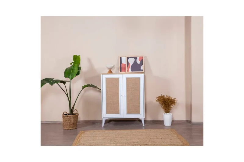 Skænk Jatinder Hvid / Eg - Natur/Hvid - Opbevaring - Opbevaringsmøbler - Skænke & sideboards