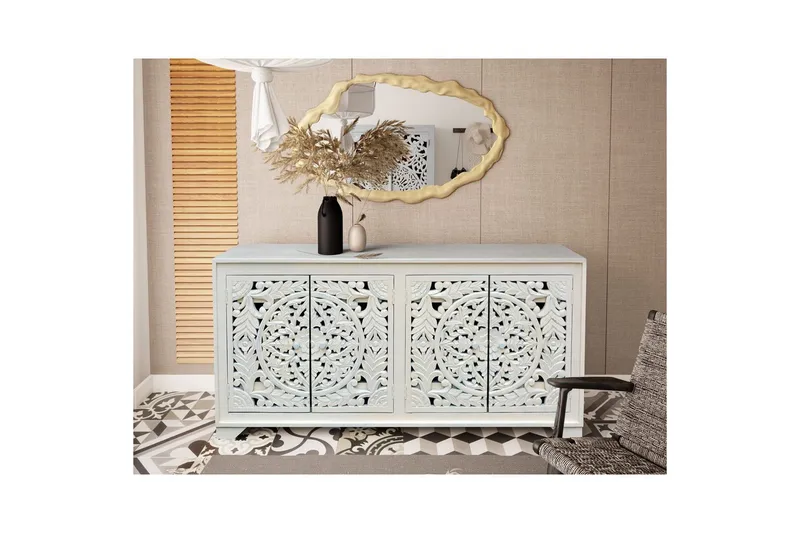 Skænk Kalita Hvid - Hvid - Opbevaring - Opbevaringsmøbler - Skænke & sideboards