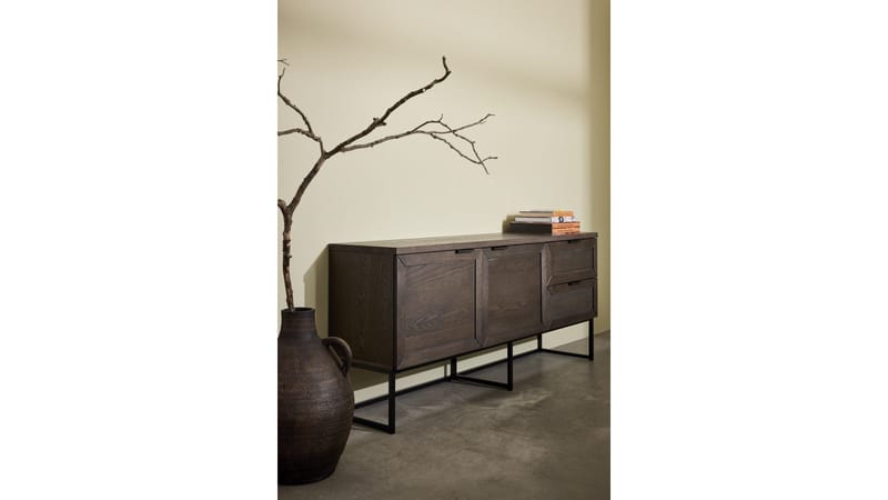 Skænk Lindor Olieret - Olieret brun egefiner - Opbevaring - Opbevaringsmøbler - Skænke & sideboards