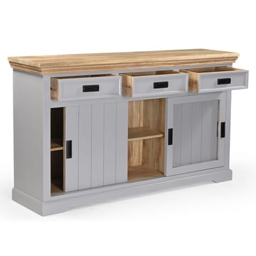 Skænk Loft24 Alpinist - Grå og naturtræ - Opbevaring - Opbevaringsmøbler - Skænke & sideboards
