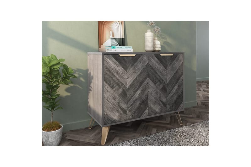 Skænk Mørkt træ 90x40x75 cm - 90x40x75 cm - Opbevaring - Opbevaringsmøbler - Skænke & sideboards