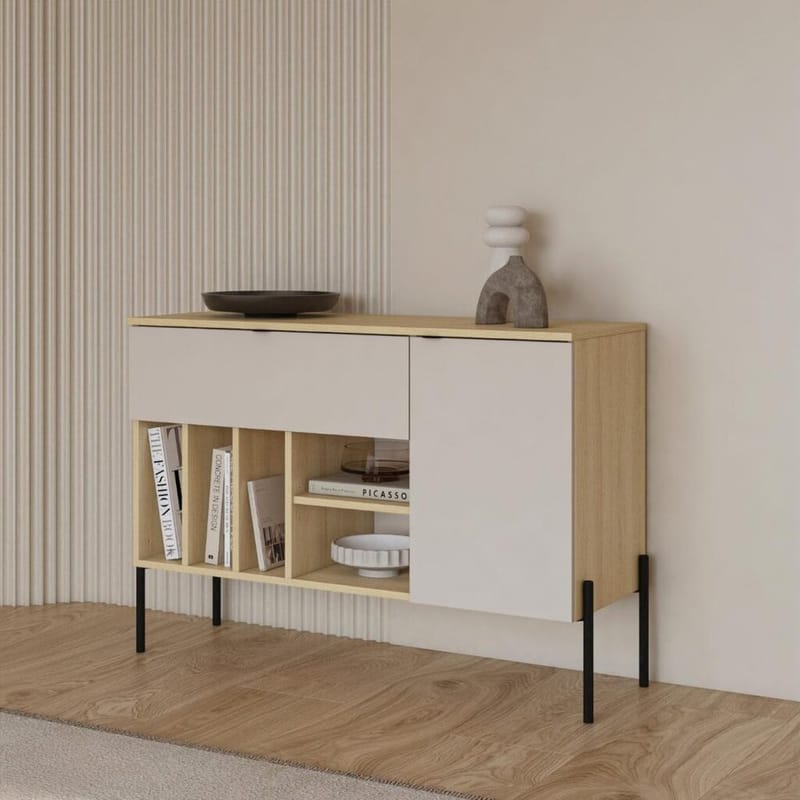 Skænk Malme 1 dør 1 skuffe - Cashmere - Opbevaring - Opbevaringsmøbler - Skænke & sideboards