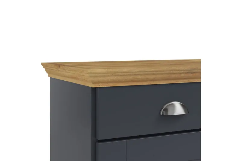 Skænk Motala Antracit/Eg - Antracit/Eg - Opbevaring - Opbevaringsmøbler - Skænke & sideboards
