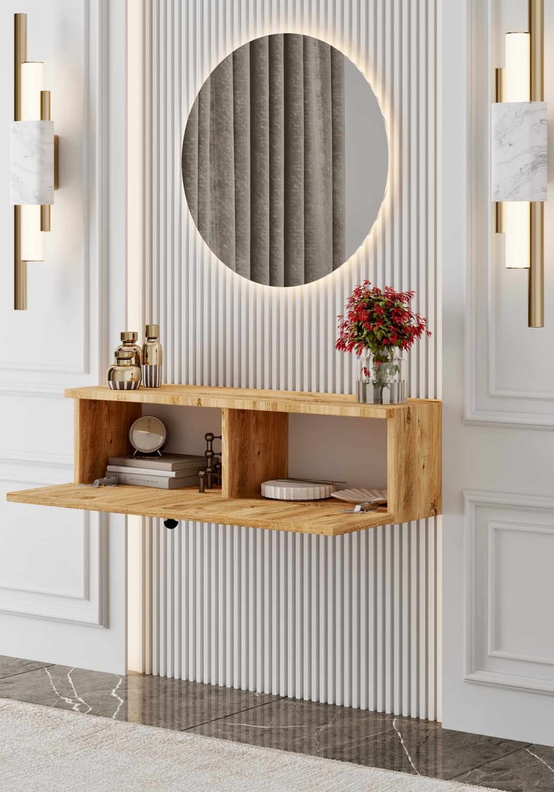 Skænk Nordure Mimosa (90 x 26 x 22 cm) Atlantic Pine - Atlantic Pine - Opbevaring - Opbevaringsmøbler - Skænke & sideboards