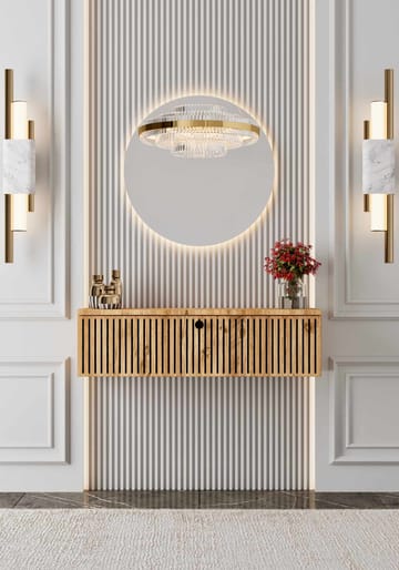 Skænk Nordure Mimosa (90 x 26 x 22 cm) Atlantic Pine - Atlantic Pine - Opbevaring - Opbevaringsmøbler - Skænke & sideboards