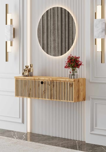 Skænk Nordure Mimosa (90 x 26 x 22 cm) Atlantic Pine - Atlantic Pine - Opbevaring - Opbevaringsmøbler - Skænke & sideboards