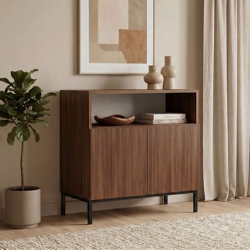 Skænk Nordure Palmer (80 x 80 x 40 cm) Milano Valnød Sort - Milano valnød og sort - Opbevaring - Opbevaringsmøbler - Skænke & sideboards