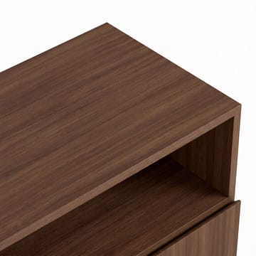 Skænk Nordure Palmer (80 x 80 x 40 cm) Milano Valnød Sort - Milano valnød og sort - Opbevaring - Opbevaringsmøbler - Skænke & sideboards