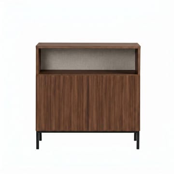 Skænk Nordure Palmer (80 x 80 x 40 cm) Milano Valnød Sort - Milano valnød og sort - Opbevaring - Opbevaringsmøbler - Skænke & sideboards