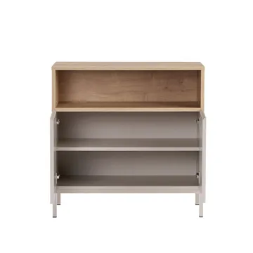 Skænk Nordure Palmer (80 x 80 x 40 cm) Sandsten Safir Eg - Sandsten Safir Eg - Opbevaring - Opbevaringsmøbler - Skænke & sideboards