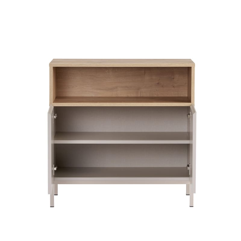 Skænk Nordure Palmer (80 x 80 x 40 cm) Sandsten Safir Eg - Sandsten Safir Eg - Opbevaring - Opbevaringsmøbler - Skænke & sideboards