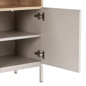 Skænk Nordure Palmer (80 x 80 x 40 cm) Sandsten Safir Eg - Sandsten Safir Eg - Opbevaring - Opbevaringsmøbler - Skænke & sideboards