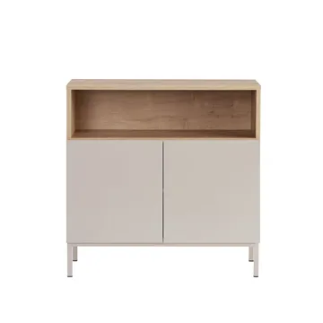 Skænk Nordure Palmer (80 x 80 x 40 cm) Sandsten Safir Eg - Sandsten Safir Eg - Opbevaring - Opbevaringsmøbler - Skænke & sideboards