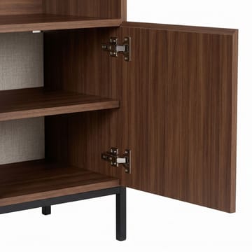 Skænk Nordure Palmer (80 x 80 x 40 cm) Milano Valnød Sort - Milano valnød og sort - Opbevaring - Opbevaringsmøbler - Skænke & sideboards