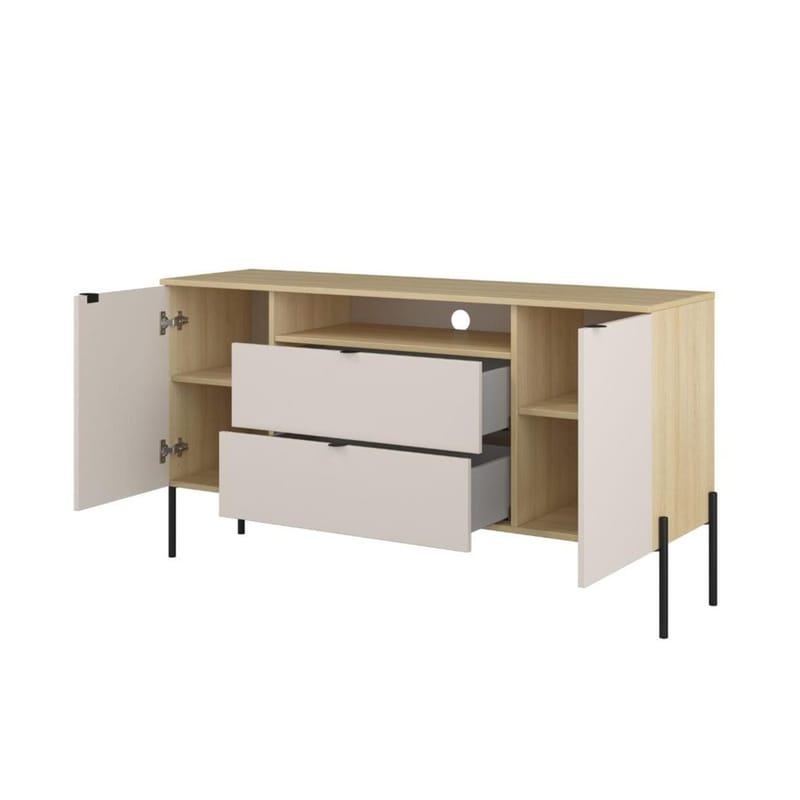 Skænk Ore 2 døre med 2 skuffer - Cashmere - Opbevaring - Opbevaringsmøbler - Skænke & sideboards